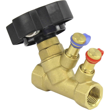 Static balancing valve DNOVA VB0000P-T 16 bar brass, Threaded connection