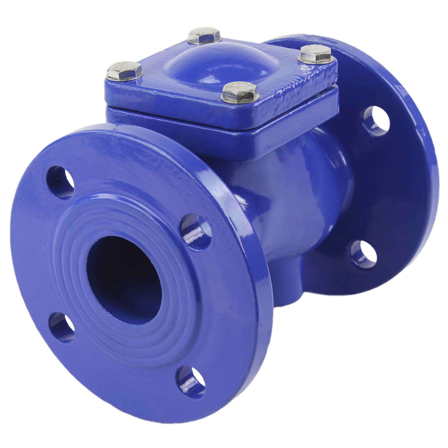 Ball check valve DNOVA VCB1414N-F 16 bar with drain plug, body material - cast iron GGG50, closure element material - cast iron GGG50, seal - NBR