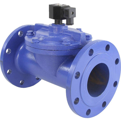 Two way normally closed indirect acting electric solenoid valve DNOVA VSF-602V-PU-NC VITON 110/220V, body material - cast iron, seal - Viton