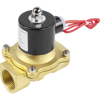 Two way normally closed direct acting electric solenoid valve DNOVA VS2W-100N-NC NBR 220V, body material - brass, seal - NBR