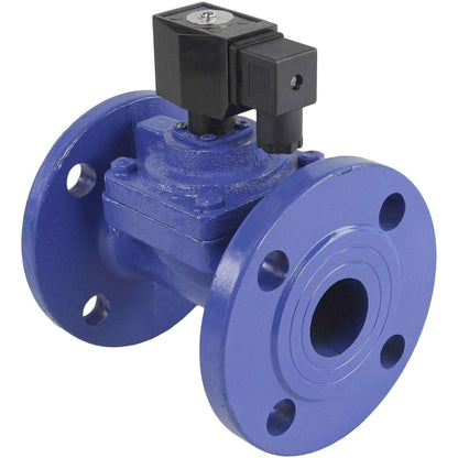 Two way normally closed indirect acting electric solenoid valve DNOVA VSF-602E-PU-NC EPDM 110/220V, body material - cast iron, seal - EPDM
