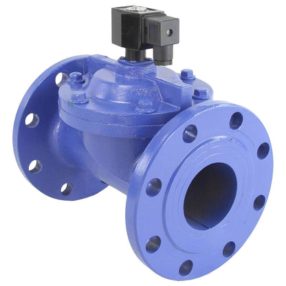 Two way normally closed indirect acting electric solenoid valve DNOVA VSF-602N-PU-NC NBR 24V, body material - cast iron, seal - NBR