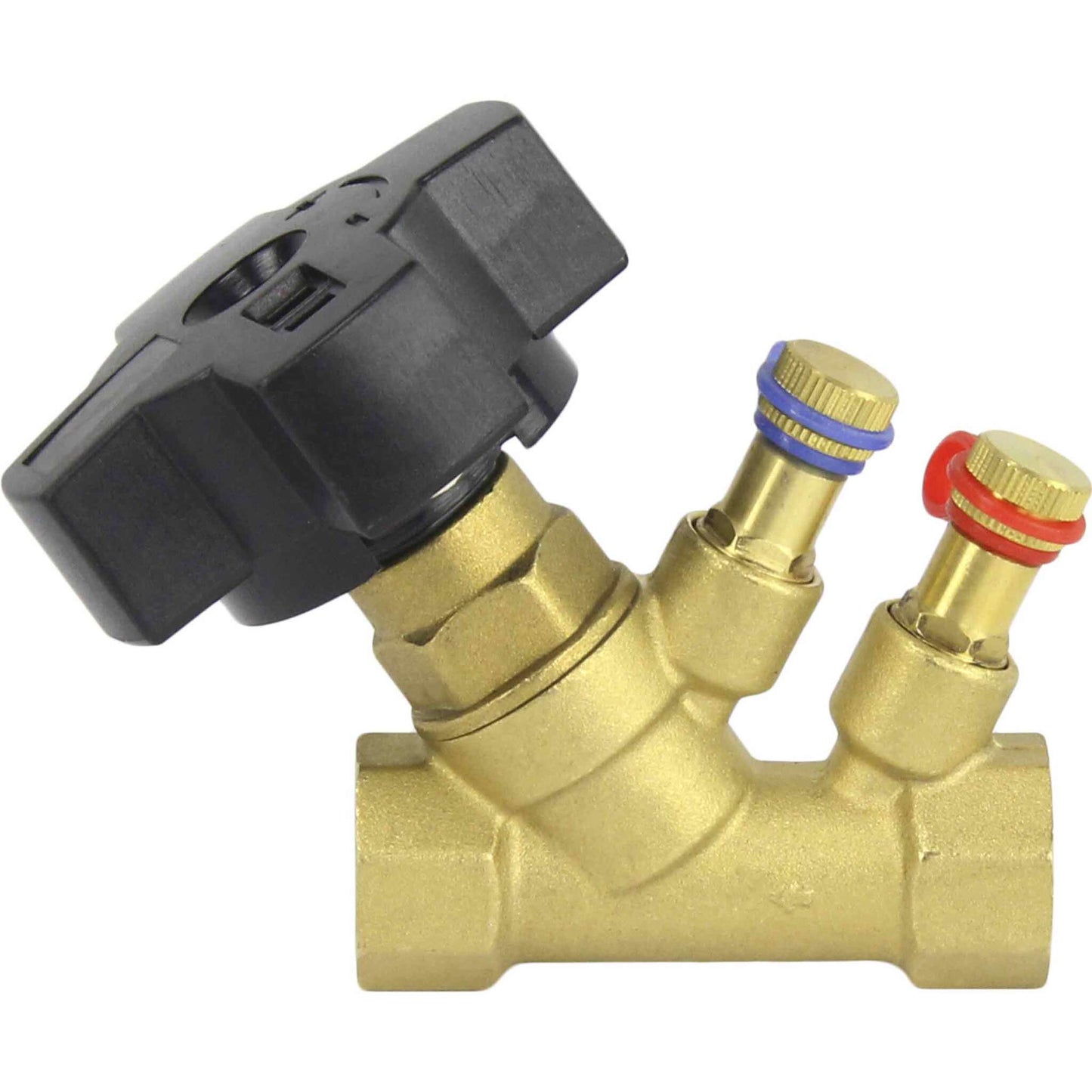 Static balancing valve DNOVA VB0000P-T 16 bar brass, Threaded connection