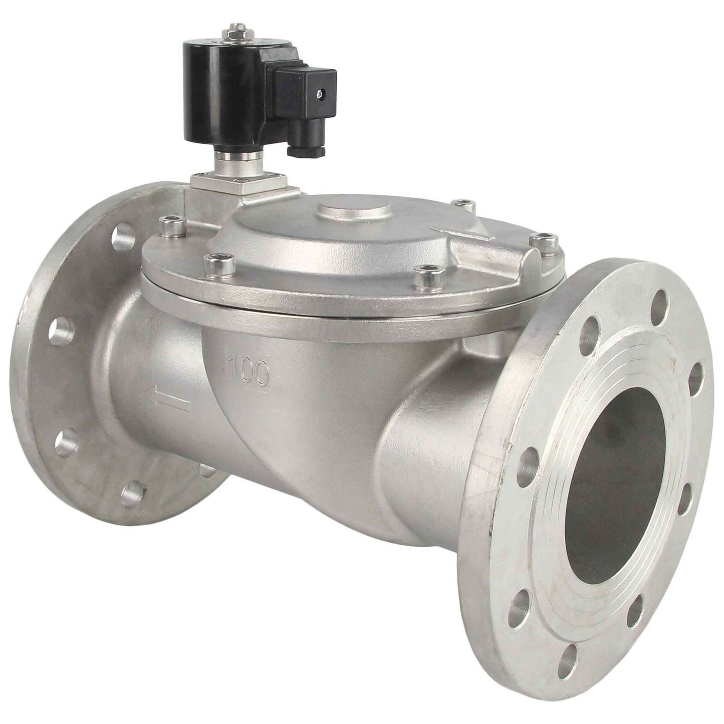 Two way normally closed indirect acting electric solenoid valve DNOVA VSF-601V-PU-NC VITON 110/220V, body material - stainless steel AISI 304, seal - Viton