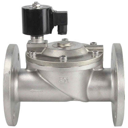 Two way normally closed indirect acting electric solenoid valve DNOVA VSF-601N-PU-NC NBR 220V, body material - stainless steel AISI 304, seal - NBR