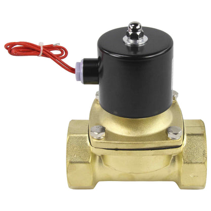 Two way normally closed direct acting electric solenoid valve DNOVA VS2W-100E-NC EPDM 24V, body material - brass, seal - EPDM