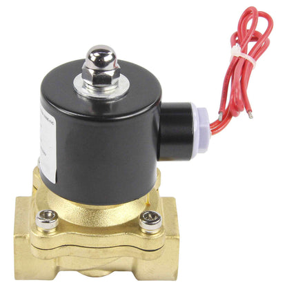 Two way normally closed direct acting electric solenoid valve DNOVA VS2W-100N-NC NBR 24V, body material - brass, seal - NBR