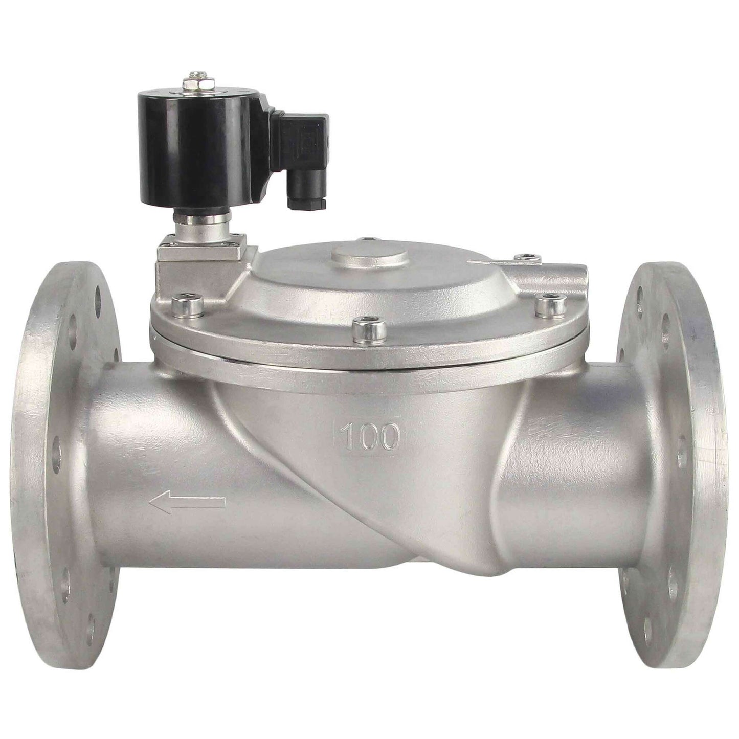 Two way normally closed indirect acting electric solenoid valve DNOVA VSF-601V-PU-NC VITON 110/220V, body material - stainless steel AISI 304, seal - Viton