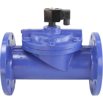 Two way normally closed indirect acting electric solenoid valve DNOVA VSF-602V-PU-NC VITON 110/220V, body material - cast iron, seal - Viton