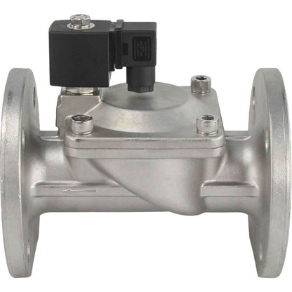 Two way normally closed indirect acting electric solenoid valve DNOVA VSF-601E-PU-NC EPDM 24V, body material - stainless steel AISI 304, seal - EPDM