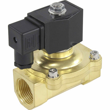 Two way normally closed direct acting electric solenoid valve DNOVA VS2W-200N-NC NBR 24V, body material - brass, seal - NBR