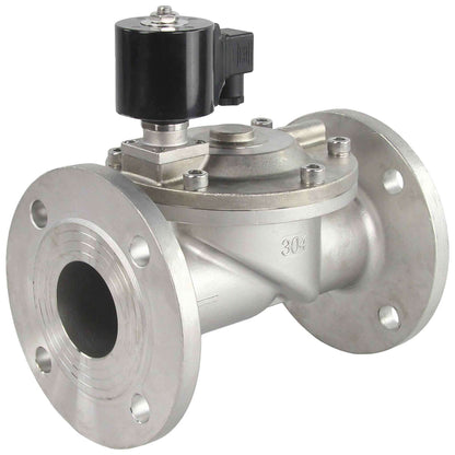 Two way normally closed indirect acting electric solenoid valve DNOVA VSF-601N-PU-NC NBR 220V, body material - stainless steel AISI 304, seal - NBR