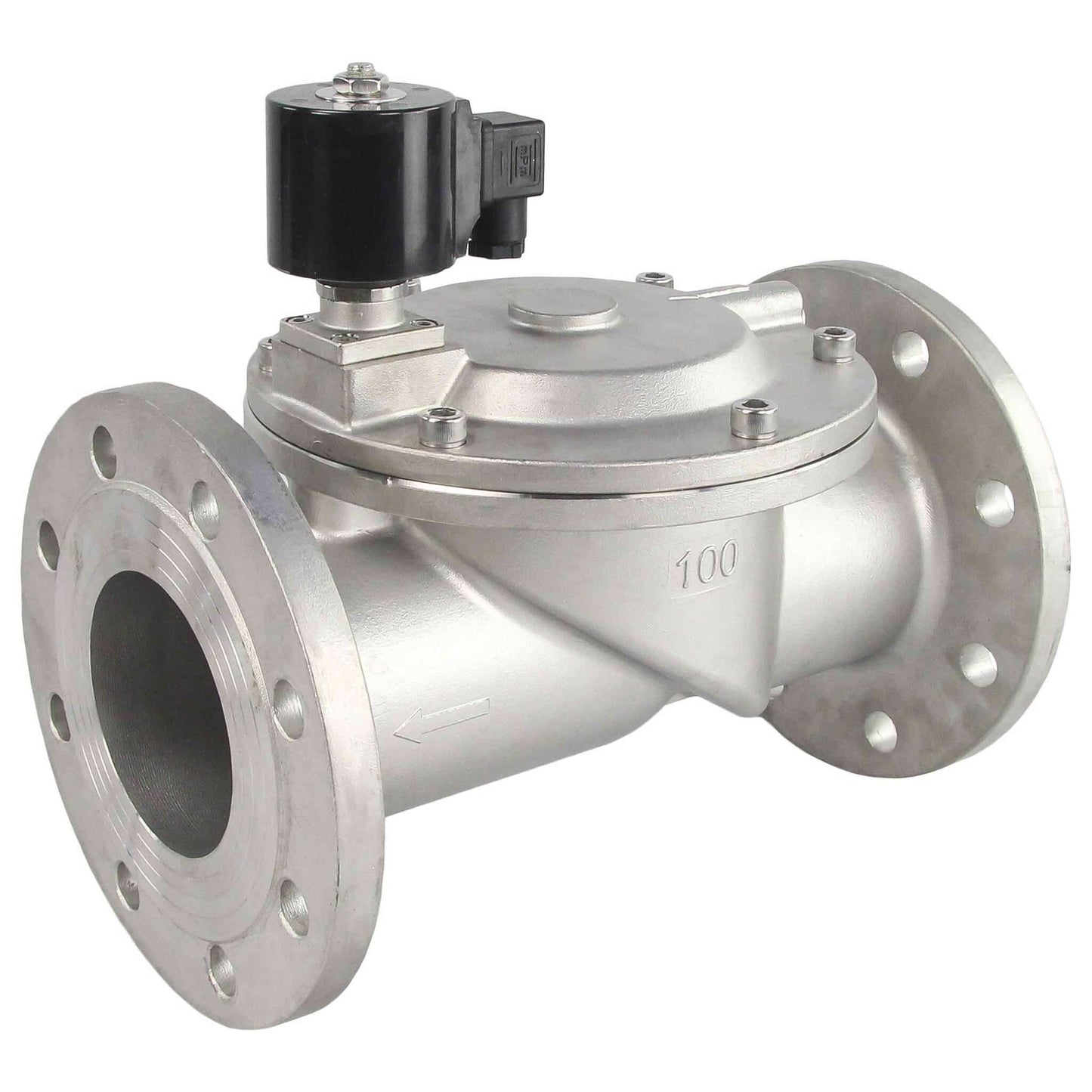 Two way normally closed indirect acting electric solenoid valve DNOVA VSF-601V-PU-NC VITON 110/220V, body material - stainless steel AISI 304, seal - Viton