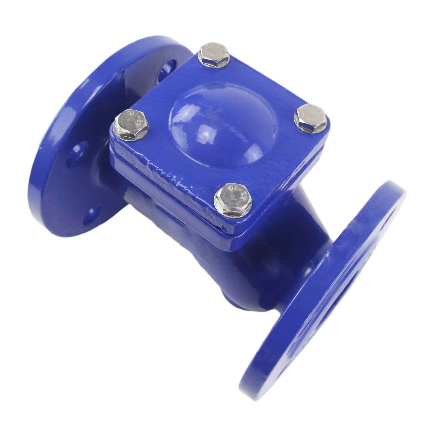 Ball check valve DNOVA VCB1414N-F 16 bar with drain plug, body material - cast iron GGG50, closure element material - cast iron GGG50, seal - NBR