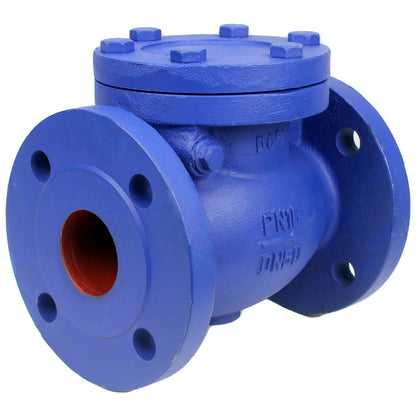 Swing check valve DNOVA 302A, body material - cast iron GG25, closure element material - stainless steel AISI 420, seal - stainless steel