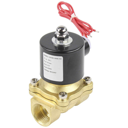 Two way normally closed direct acting electric solenoid valve DNOVA VS2W-100N-NC NBR 24V, body material - brass, seal - NBR