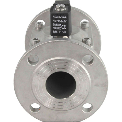 Two way normally closed indirect acting electric solenoid valve DNOVA VSF-601E-PU-NC EPDM 24V, body material - stainless steel AISI 304, seal - EPDM