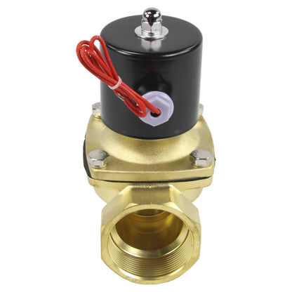 Two way normally closed direct acting electric solenoid valve DNOVA VS2W-100E-NC EPDM 24V, body material - brass, seal - EPDM