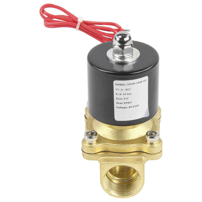 Two way normally closed direct acting electric solenoid valve DNOVA VS2W-100N-NC NBR 24V, body material - brass, seal - NBR
