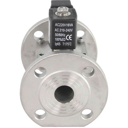 Two way normally closed indirect acting electric solenoid valve DNOVA VSF-601E-PU-NC EPDM 220V, body material - stainless steel AISI 304, seal - EPDM