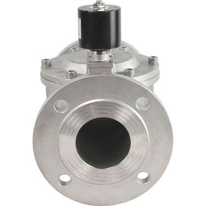 Two way normally closed indirect acting electric solenoid valve DNOVA VSF-601N-PU-NC NBR 24V, body material - stainless steel AISI 304, seal - NBR