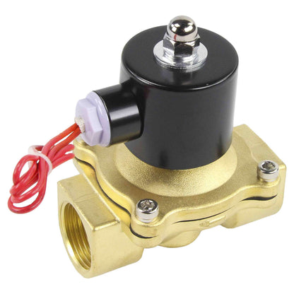 Two way normally closed direct acting electric solenoid valve DNOVA VS2W-100N-NC NBR 220V, body material - brass, seal - NBR
