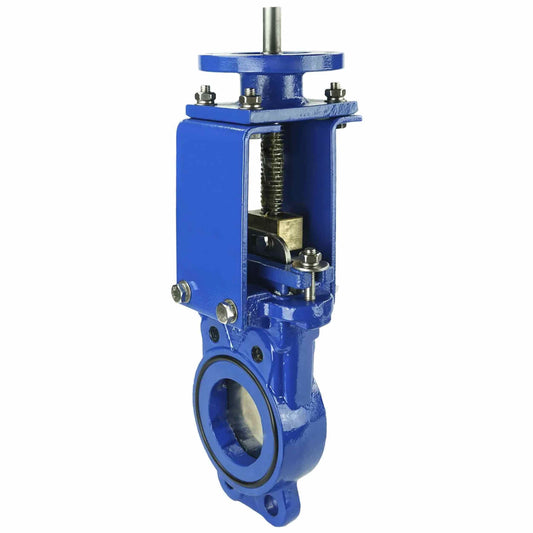 Knife gate valve DNOVA GVKN1331N-2W-Fb-ISO body material - cast iron GGG40, knife material - stainless steel AISI 304, seal - NBR, stem only