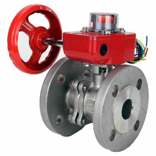 Válvula de bola de acero inoxidable DNOVA kchfp HGBF, material del cuerpo: acero inoxidable AISI 316, material de la bola: acero inoxidable AISI 316, junta: PTFE, accionada por maneta.
