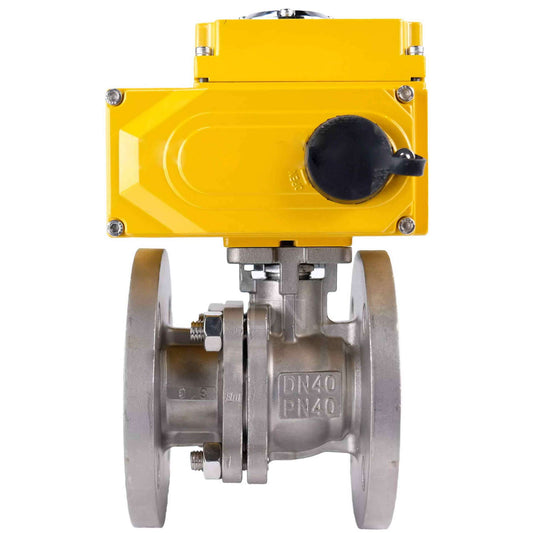 Stainless steel ball valve DNOVA kchfp-DNOVA-24v, body material - stainless steel AISI 316, ball material - stainless steel AISI 316, seal - PTFE, electric actuator operated