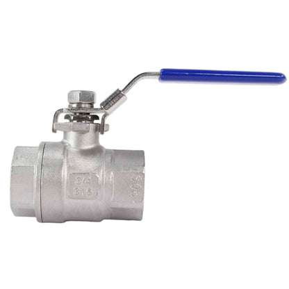 Stainless steel ball valve DNOVA BV3232P(2pn)-FP-T-H full port, Threaded connection, with handle