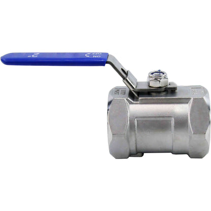 Stainless steel ball valve DNOVA BV3232P-SP-T-H PN63 standard port, Threaded, with handle