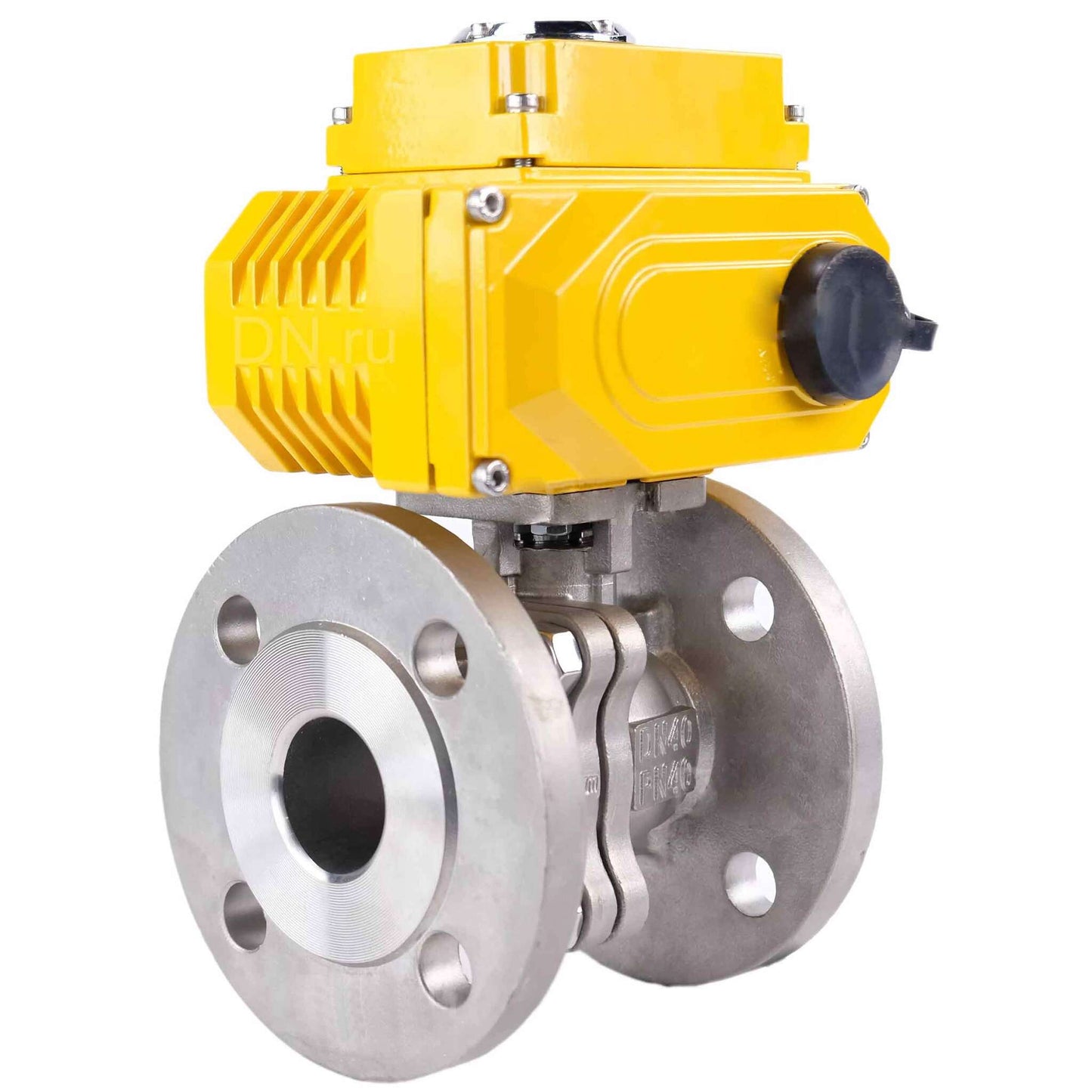 Stainless steel ball valve DNOVA kchfp-DNOVA-24v, body material - stainless steel AISI 316, ball material - stainless steel AISI 316, seal - PTFE, electric actuator operated