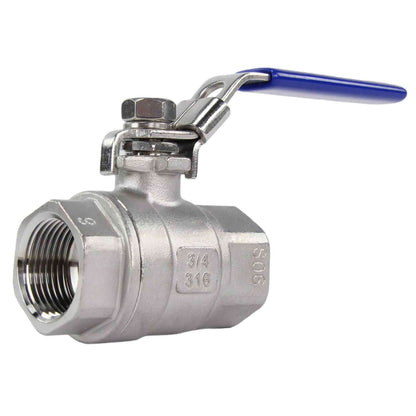 Stainless steel ball valve DNOVA BV3232P(2pn)-FP-T-H full port, Threaded connection, with handle