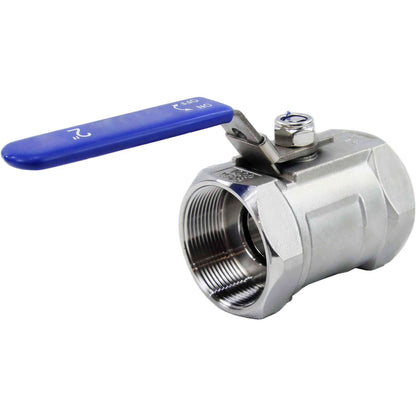 Stainless steel ball valve DNOVA BV3232P-SP-T-H PN63 standard port, Threaded, with handle