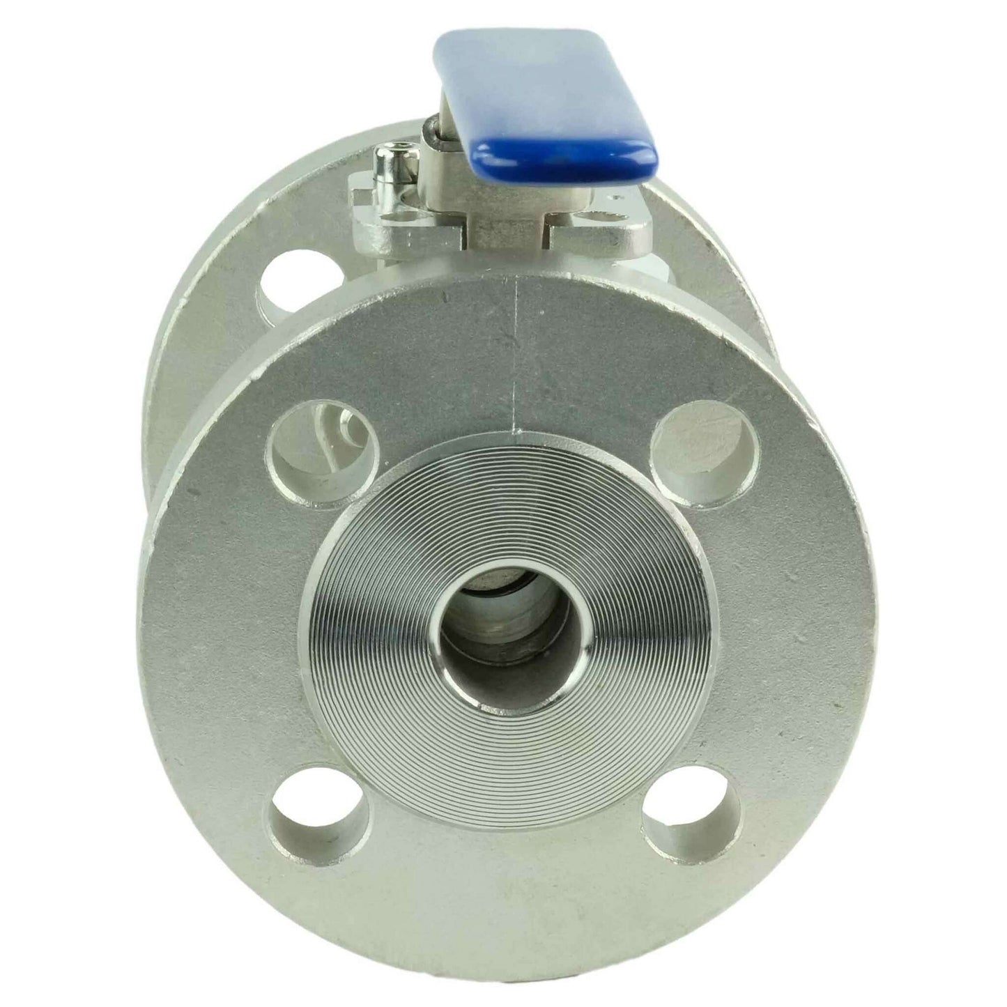 Stainless steel ball valve DNOVA BV3232P(2pc)-FP-F-ISO-H full port, flanged connection Class 150/300, with ISO 5211 mounting pad and handle