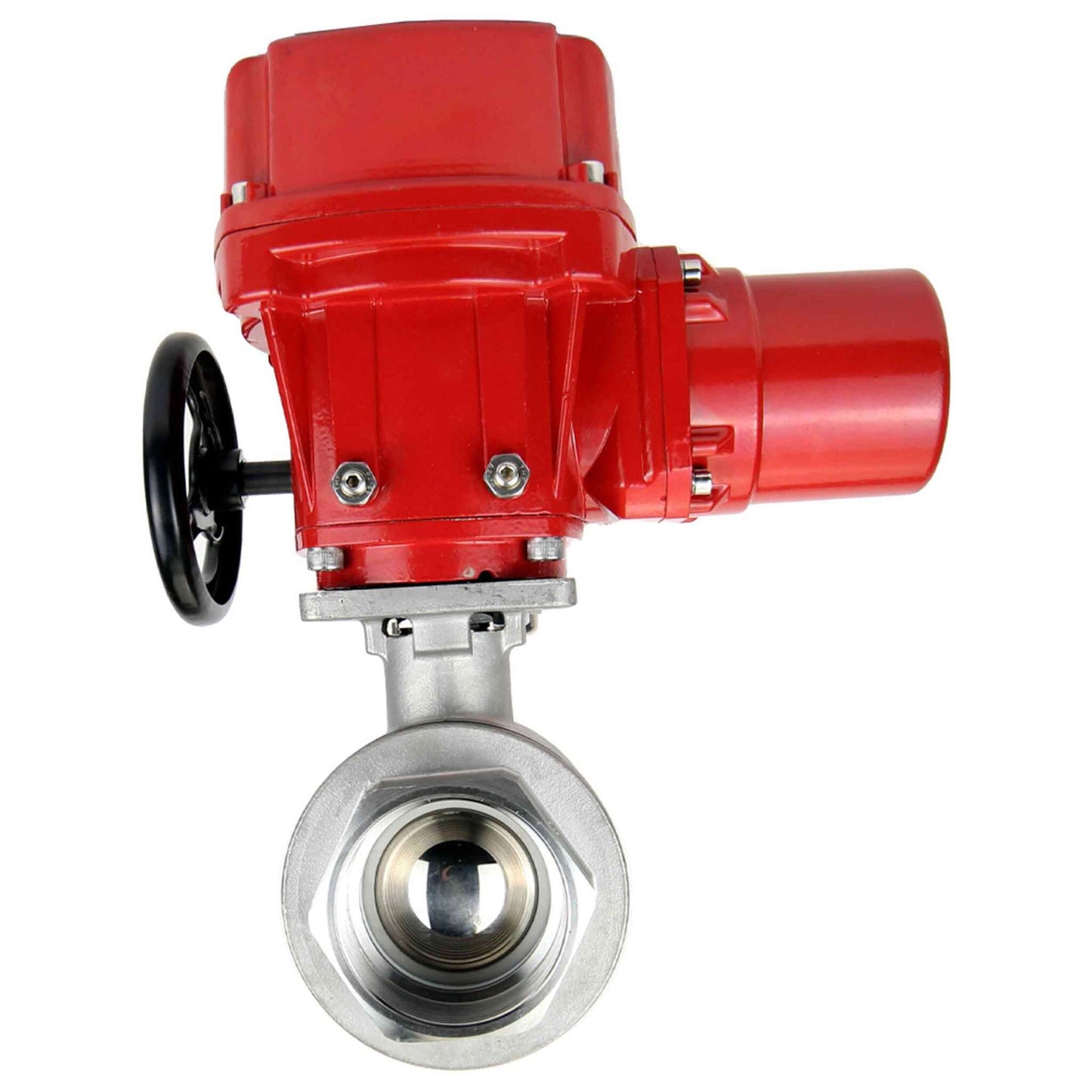 Stainless steel ball valve DNOVA kchmp-DNOVA-ex-110/220v, body material - stainless steel AISI 316, ball material - stainless steel AISI 316, seal - PTFE, electric actuator operated