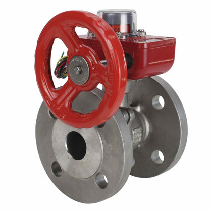 Válvula de bola de acero inoxidable DNOVA kchfp HGBF, material del cuerpo - acero inoxidable AISI 316L, material de la bola - acero inoxidable AISI 316L, junta - PTFE, accionada por maneta