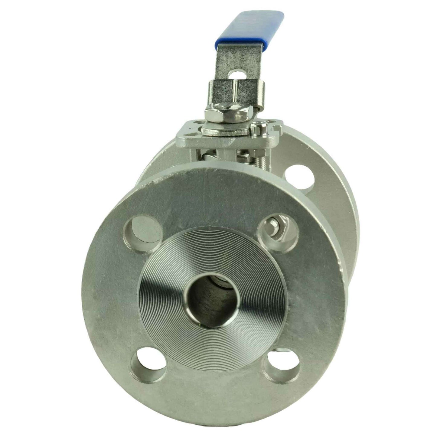 Stainless steel ball valve DNOVA BV3232P(2pc)-FP-F-ISO-H full port, flanged connection Class 150/300, with ISO 5211 mounting pad and handle