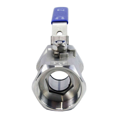 Stainless steel ball valve DNOVA BV3232P-SP-T-H PN63 standard port, Threaded, with handle