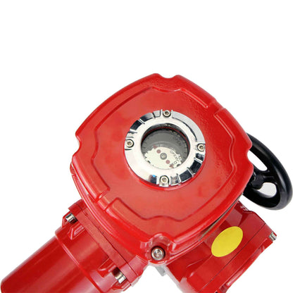 Stainless steel ball valve DNOVA kchmp-DNOVA-ex-380v, body material - stainless steel AISI 316, ball material - stainless steel AISI 316, seal - PTFE, electric actuator operated