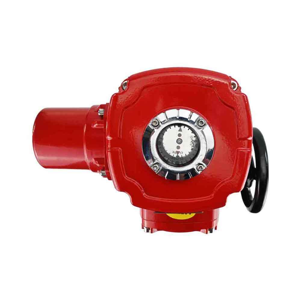 Stainless steel ball valve DNOVA RP.SS316.200.MM.ISO 914 PSI threaded, standard port, three way, L-type, body material - stainless steel AISI 316, with quater-turn electric actuator DNOVA QT-W (M) EX 220V