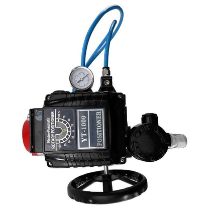 Stainless steel ball valve DNOVA 3h-l-rpss316200mm-iso-pnevpr-da-hdm-epp-soz, body material - stainless steel AISI 316, ball material - stainless steel AISI 316, seal - PTFE, pneumatic actuator operated