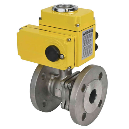صمام كروي من الفولاذ المقاوم للصدأ DNOVA kchfp-DNOVA-110/220v-4-20ma، مادة الجسم - الفولاذ المقاوم للصدأ AISI 316، مادة الكرة - الفولاذ المقاوم للصدأ AISI 316، الختم - PTFE، مشغل كهربائي.