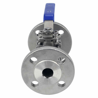 Stainless steel ball valve DNOVA BV.F.Fp.T.ISO.316.180 580 psi, SS316, full port, flanged connection, with ISO 5211 mounting pad