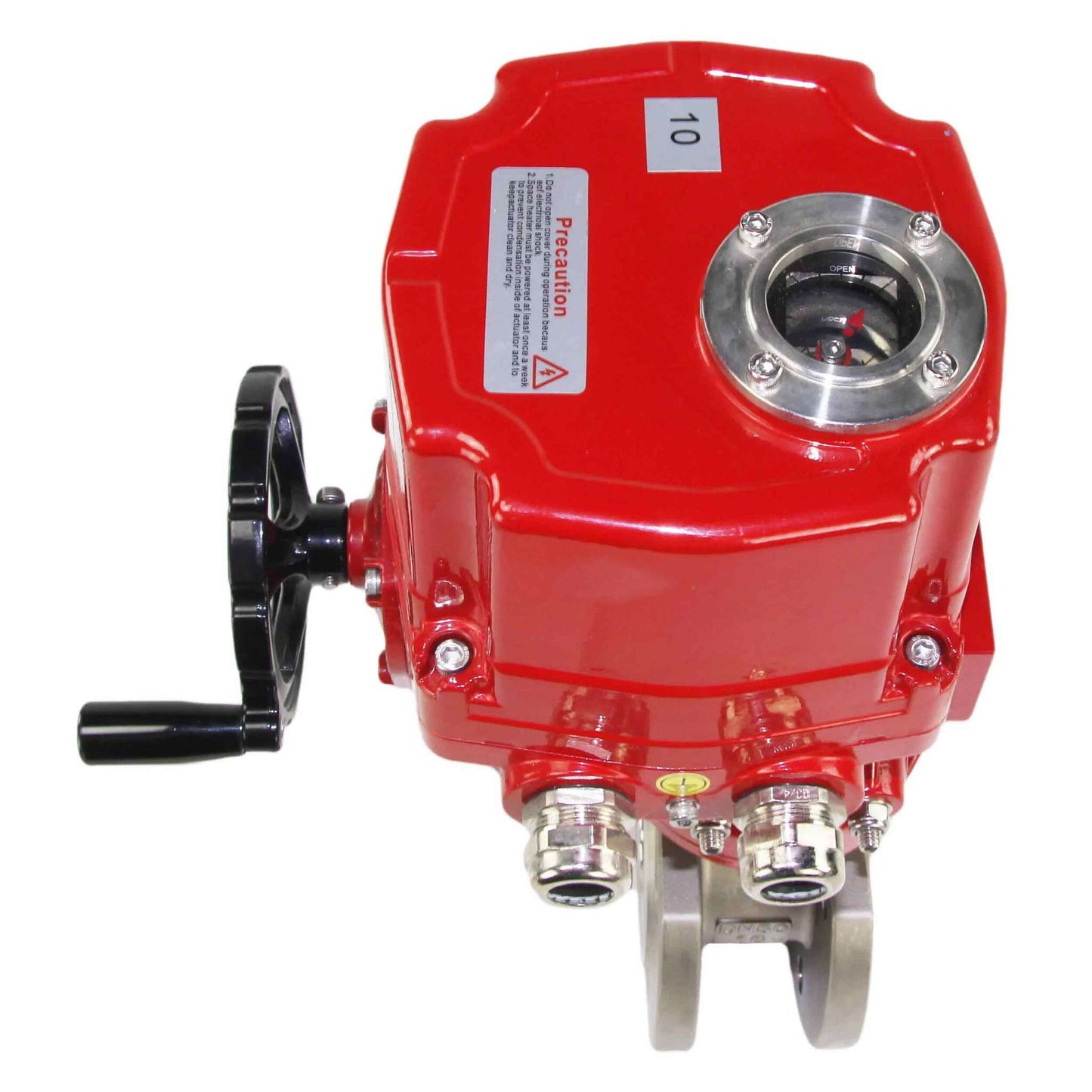 Stainless steel ball valve DNOVA kchmfp-DNOVA-ex-380v, body material - stainless steel AISI 316, ball material - stainless steel AISI 316, seal - PTFE, electric actuator operated