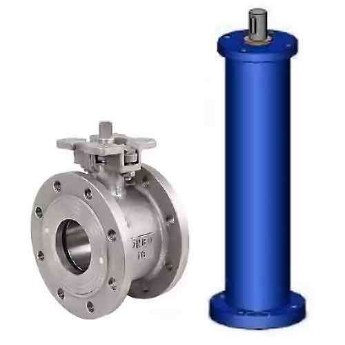 Stainless steel ball valve DNOVA kchmfp-golyy-shtok-ku-2500-pod-privod, body material - stainless steel AISI 316, ball material - stainless steel AISI 316, seal - PTFE, stem only operated