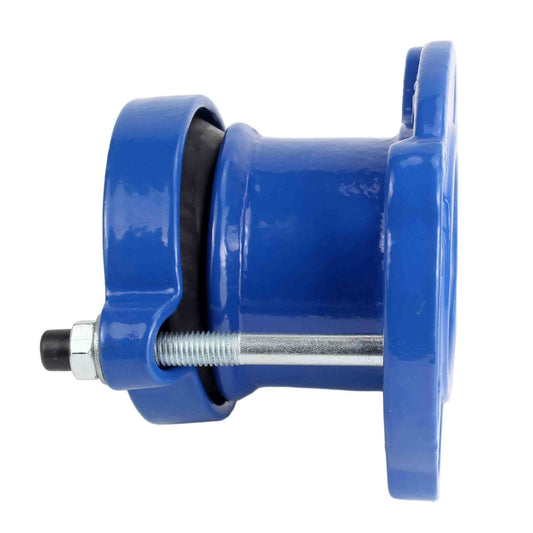 Flange adapter DNOVA CCFS1414E-FS, body material - cast iron GGG50, seal - PTFE