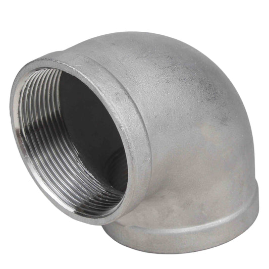 Curvas (ángulos) de acero DNOVA PN16, ángulo de 90°, cuerpo - acero inoxidable 316, conexión - rosca hembra/hembra