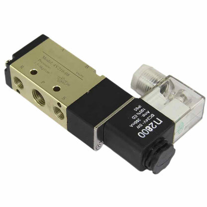 Distribuidor neumático DNOVA 4v210-08, material del cuerpo: aluminio anodizado