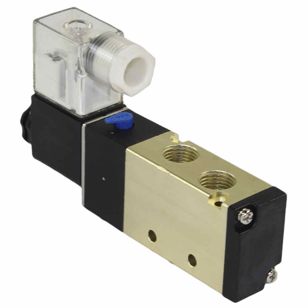 Distribuidor neumático DNOVA 4v210-08, material del cuerpo: aluminio anodizado